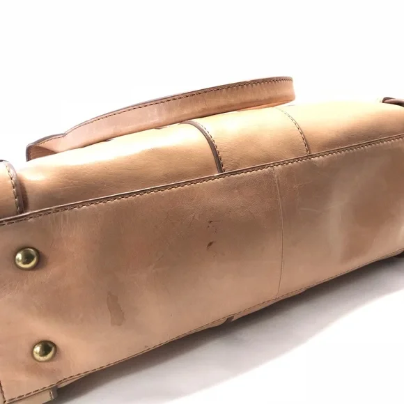 Fossil Vintage Re-Issue Camel Leather Satchel - Picture 3 of 7